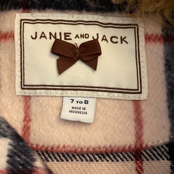 FAUX FUR PLAID CAPE by Janie and Jack - Picture 2 of 5